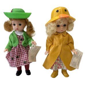 2 Madame Alexander Collectible Dolls Lady Bug Girl & Its Raining 5" Mcdonalds